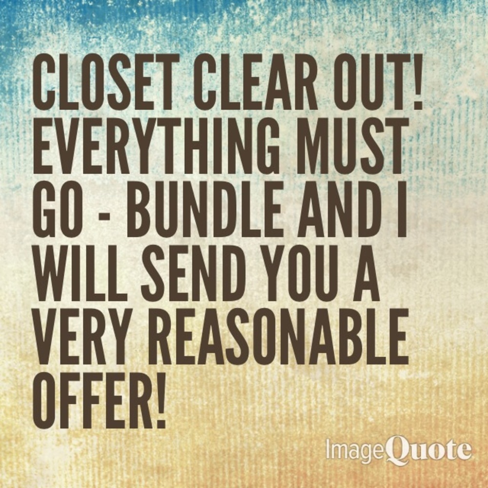 Cleaning Out My Closet 🌟